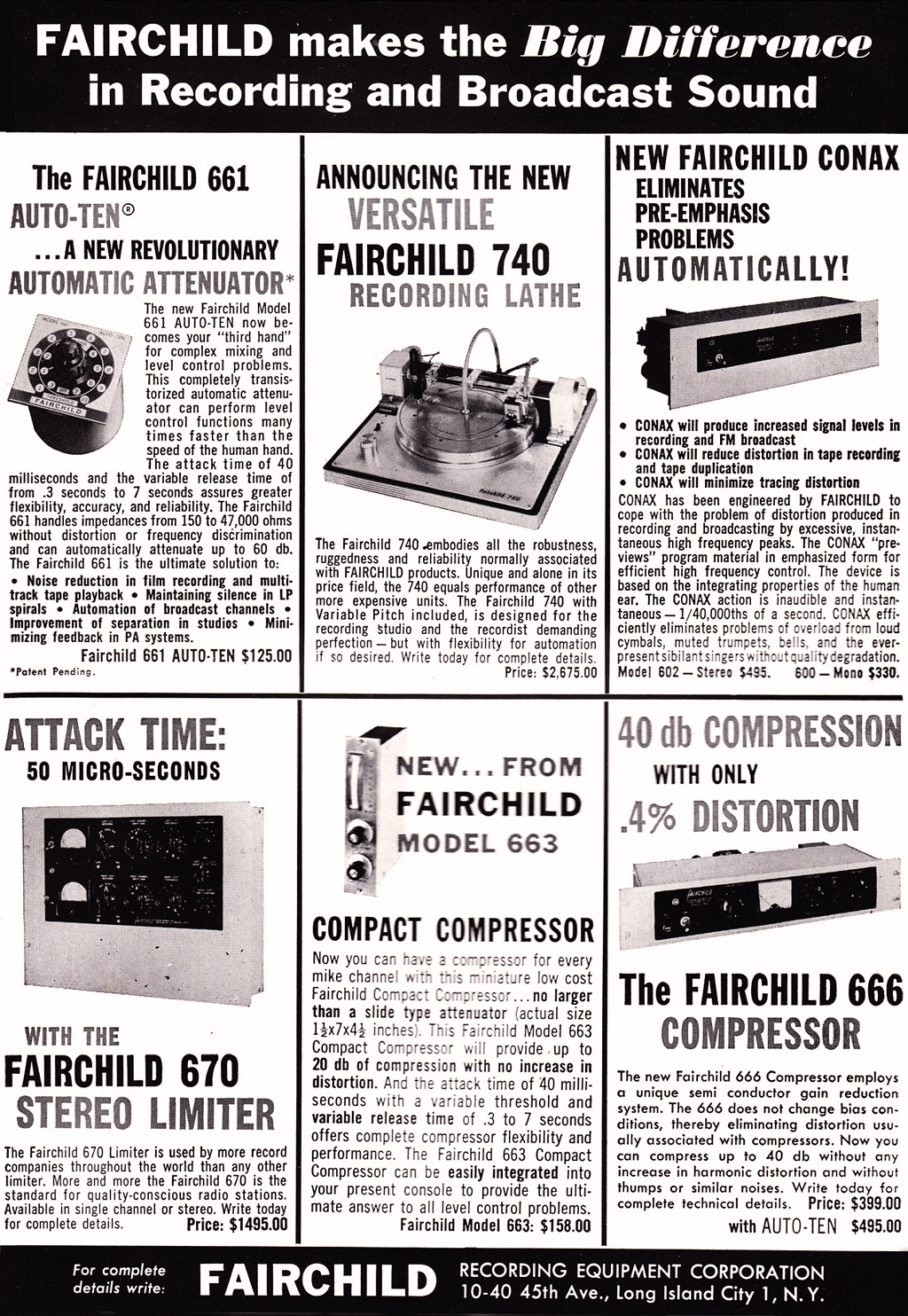 Fairchild-670の広告
