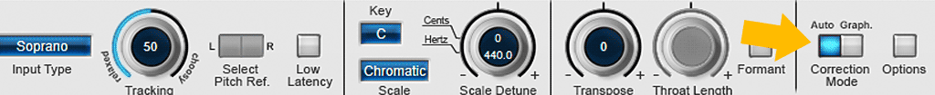 Auto-Tune-8の使い方-Correction Mode