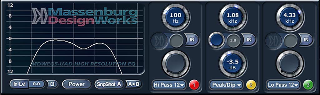 ボーカル用リバーブのEQ設定