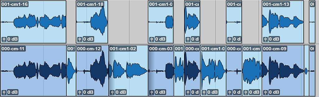 ProTools ボカールトラック編集画面