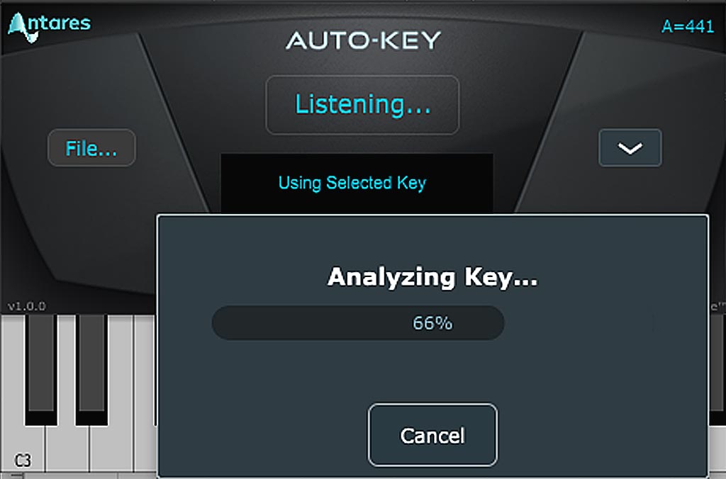 ピッチ修正の下準備：AUTO-KEYによる外部ファイルのキー判定